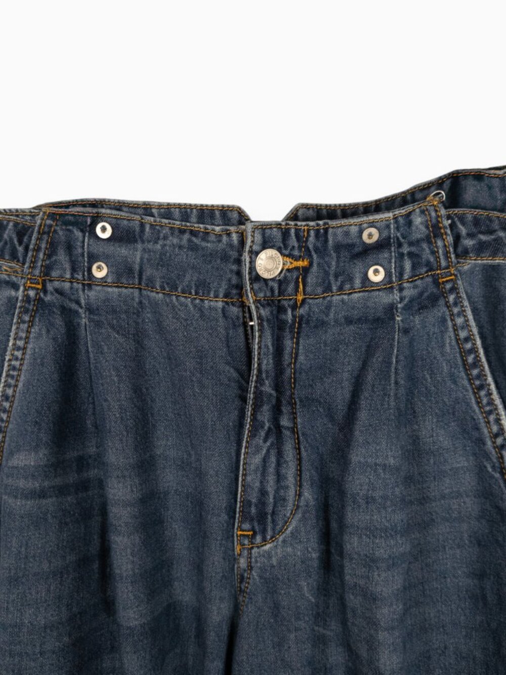 Pilcro Pleated Wide-Leg Jean Anthro Size 26 EUC Medium Denim - Picture 4 of 6